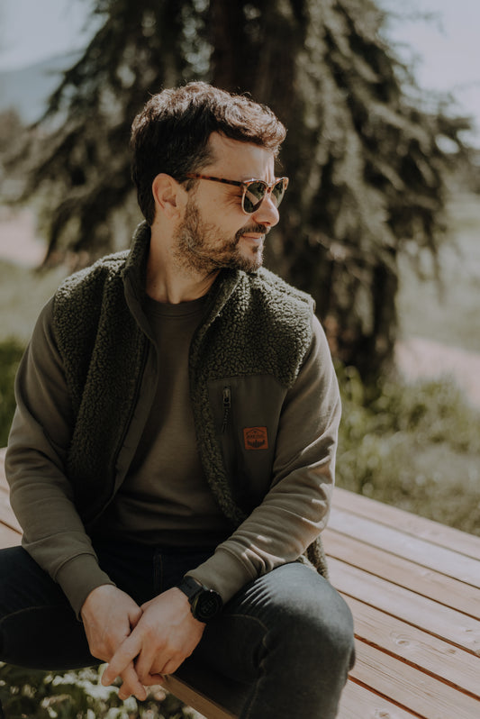 BREC • Sherpa Organic Fleece Vest • JCKR Clothing