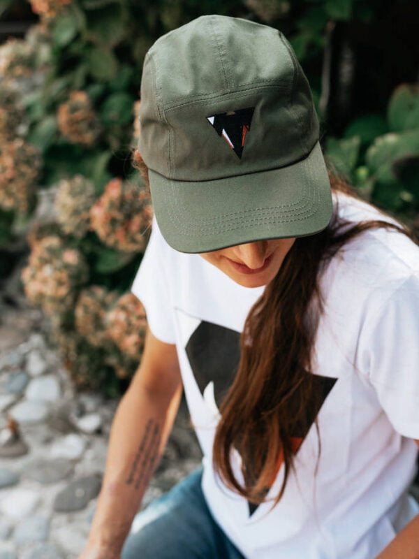 Panna • embroided 5-panels hat • Pickle Green