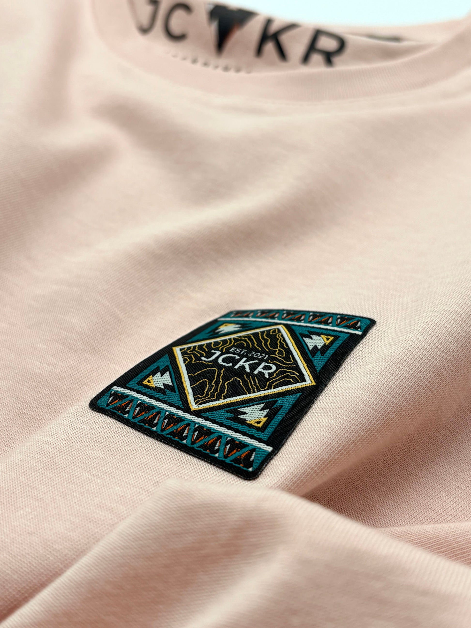 GINGER • Organic Cotton T-shirt with Embroidered Patch • JCKR Clothing