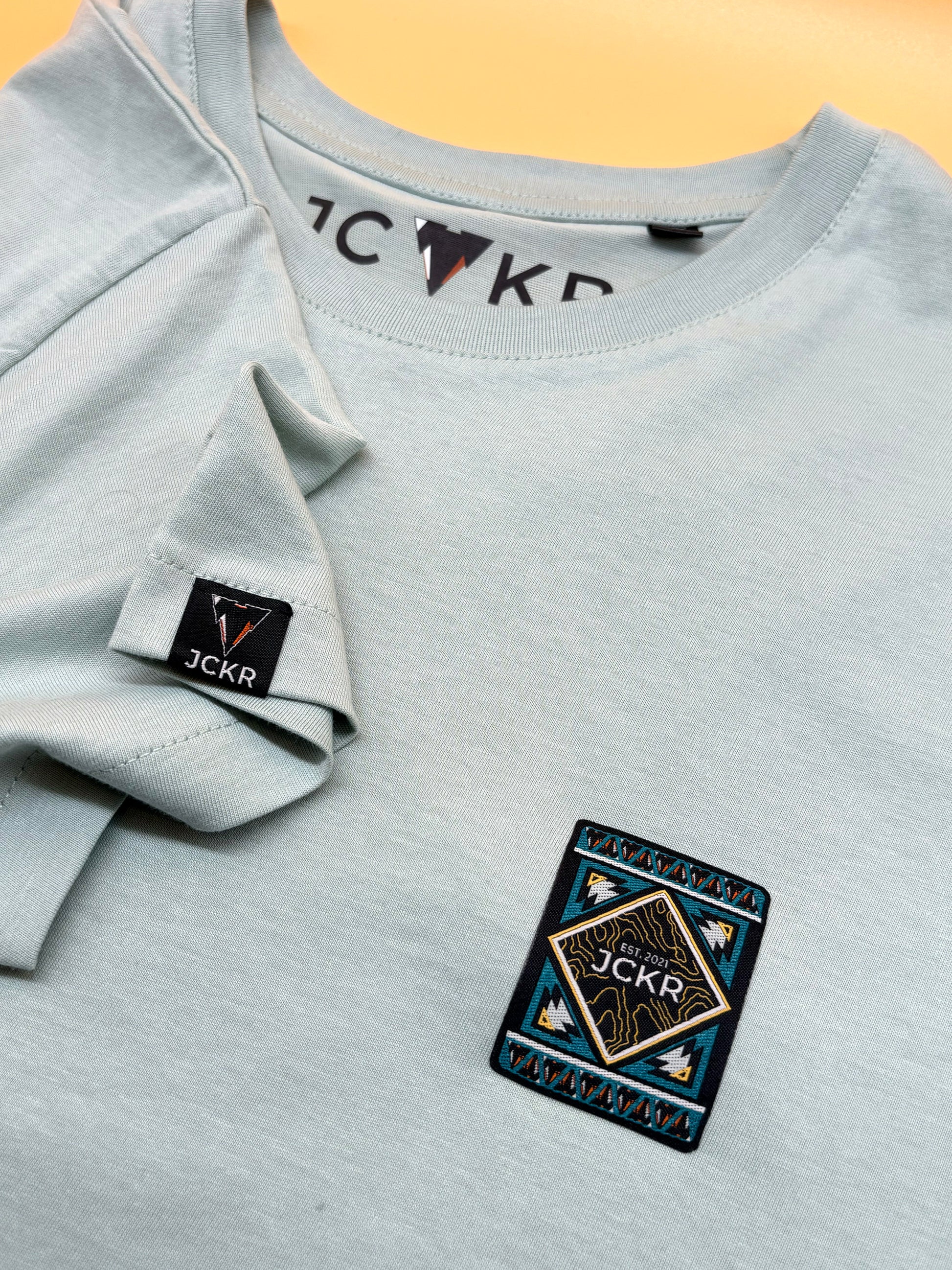 GINGER • Organic Cotton T-shirt with Embroidered Patch • JCKR Clothing
