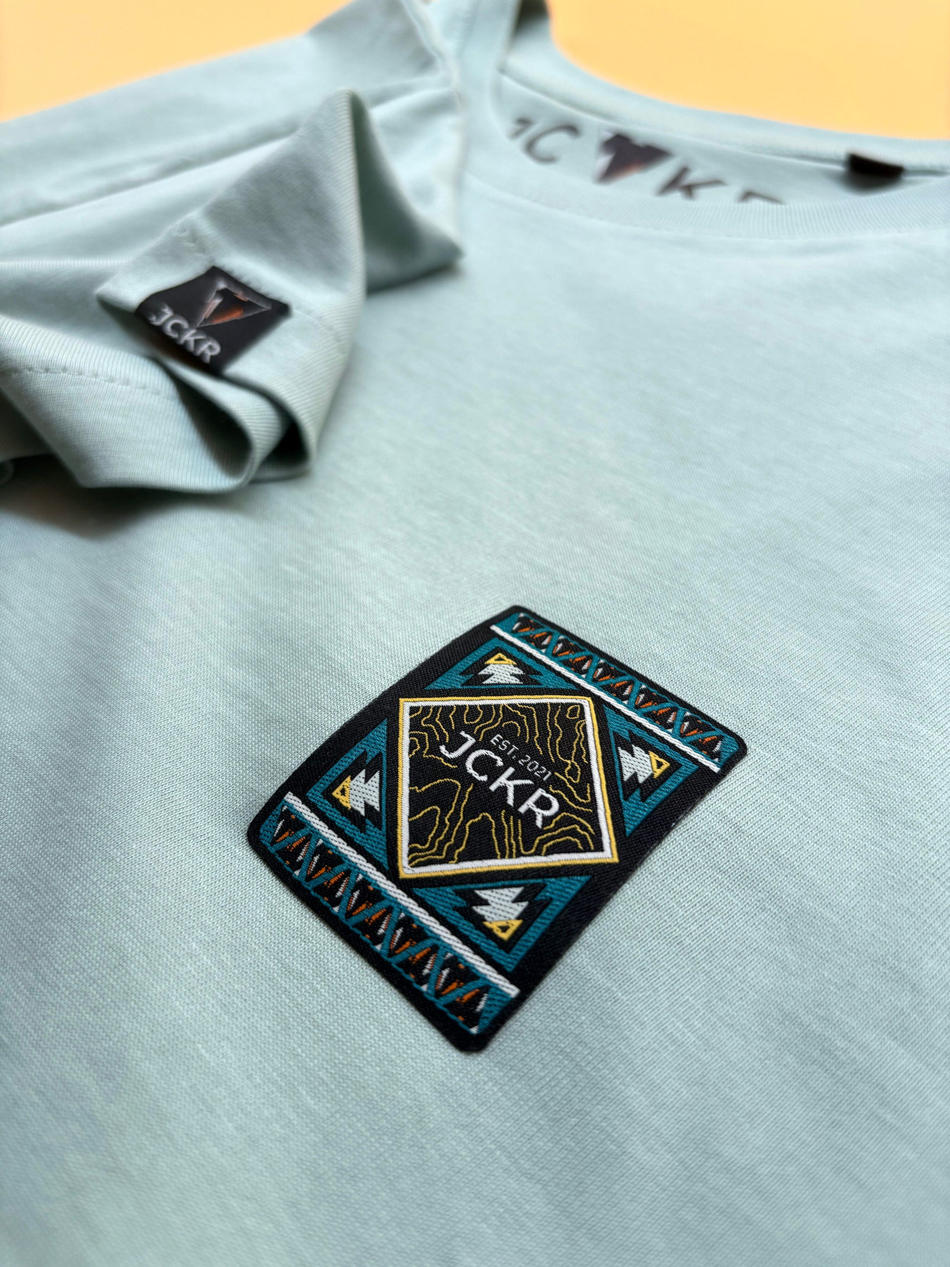 GINGER • Organic Cotton T-shirt with Embroidered Patch • JCKR Clothing