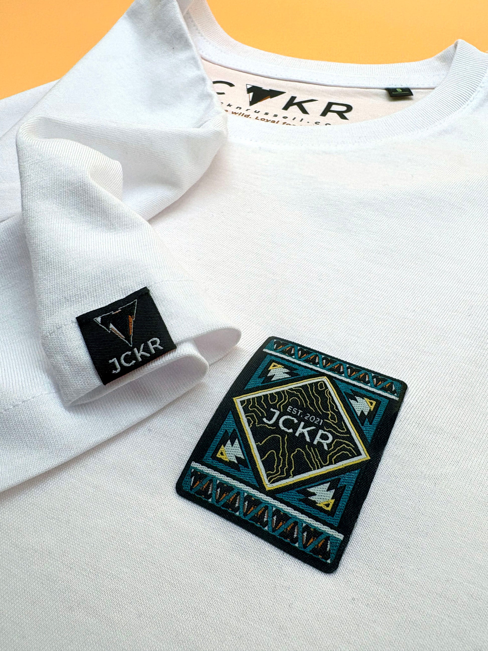 GINGER • Organic Cotton T-shirt with Embroidered Patch • JCKR Clothing