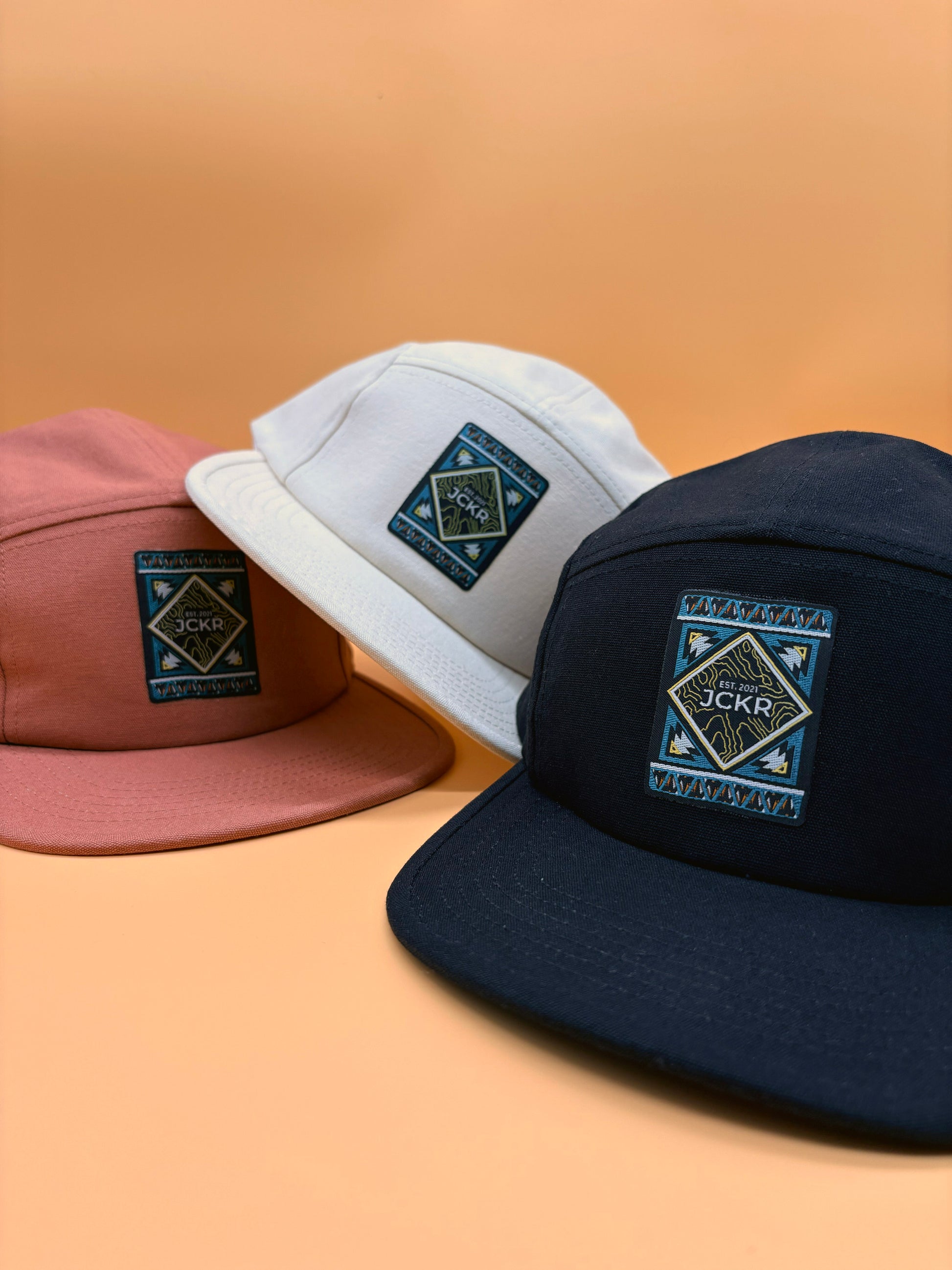 GINGER • 5-Panels Hat with Embroidered Patch • JCKR Clothing
