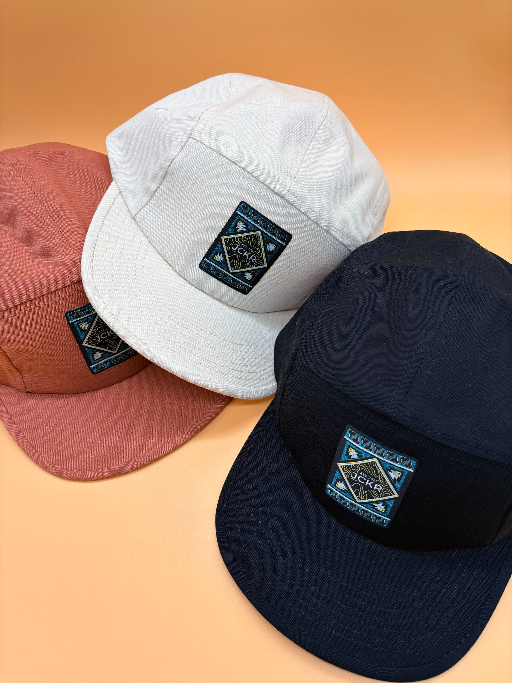 GINGER • 5-Panels Hat with Embroidered Patch • JCKR Clothing