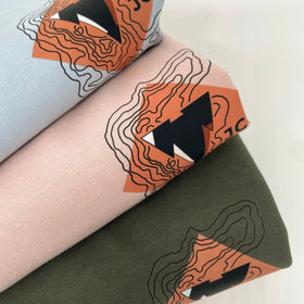 DERNA • Printed Organic Cotton T-shirt For Those Who Wander - variable | JCKR clothing