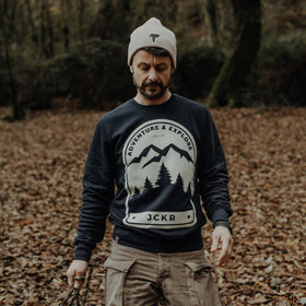 NOVA • navy blue crewneck sweatshirt - variable | JCKR clothing