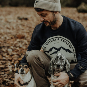 NOVA • navy blue crewneck sweatshirt - variable | JCKR clothing