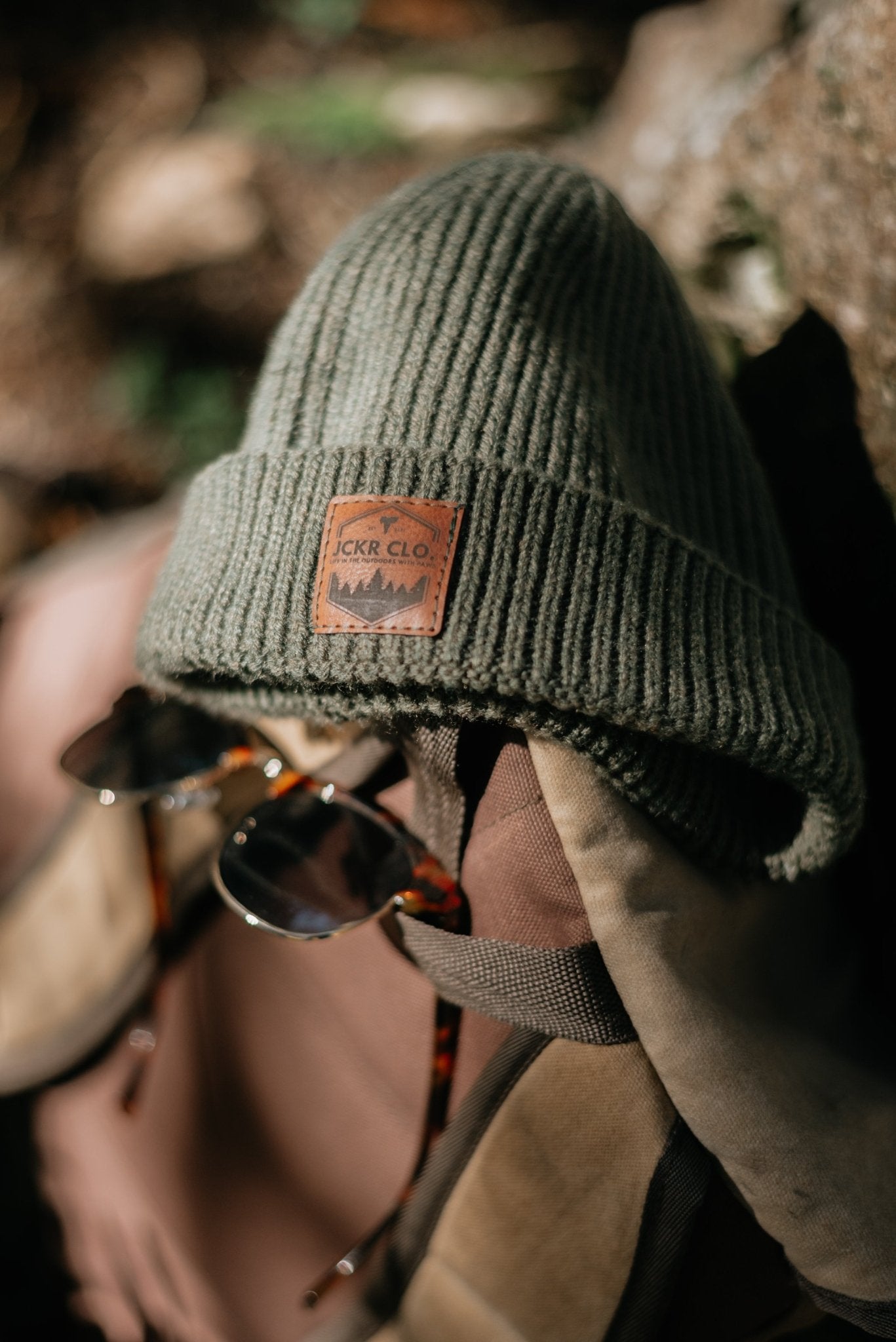 TEO • Fisherman Beanie with Leather Patch - variable | JCKR clothing