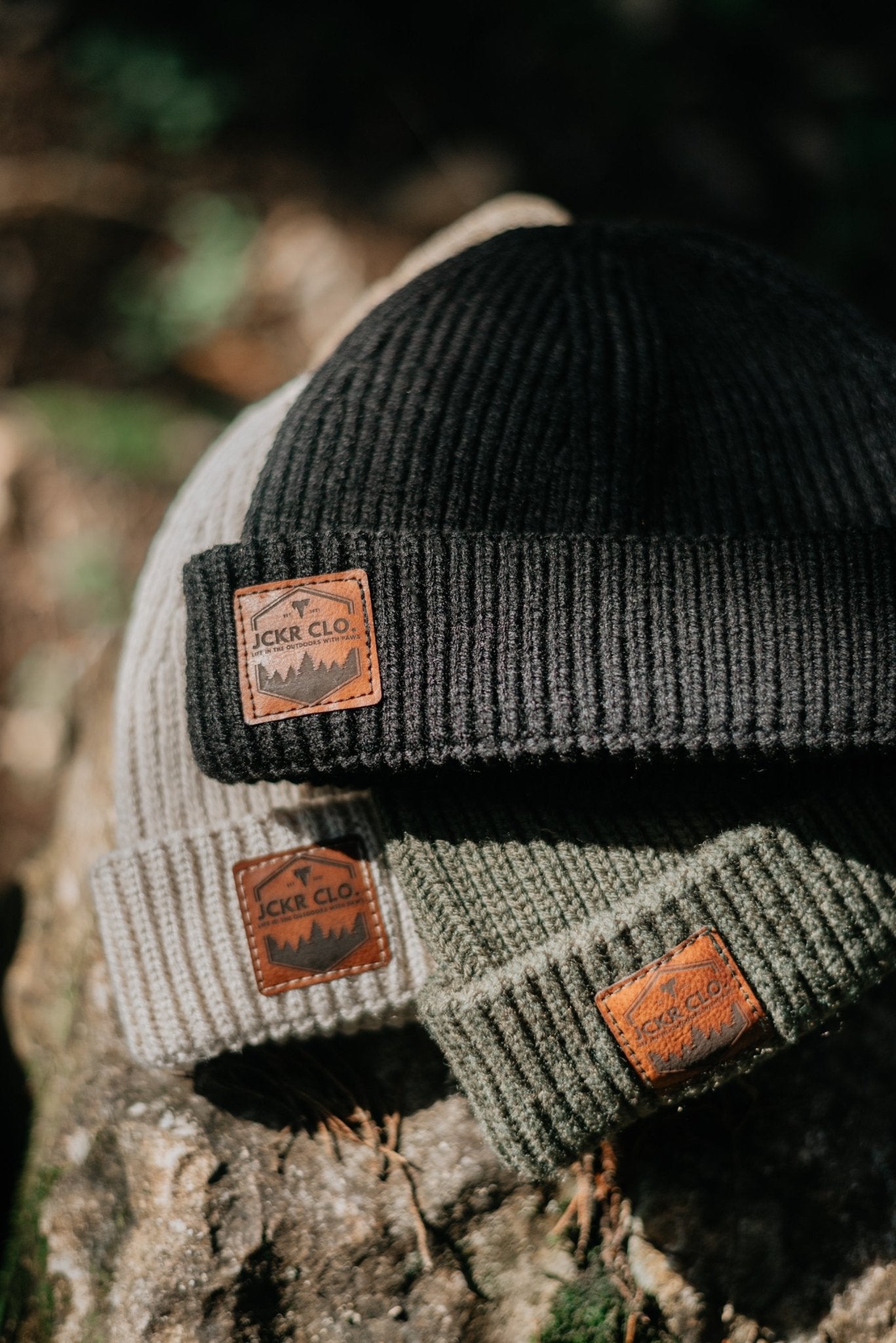 TEO • Fisherman Beanie with Leather Patch - variable | JCKR clothing