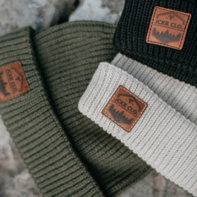 TEO • Fisherman Beanie with Leather Patch - variable | JCKR clothing