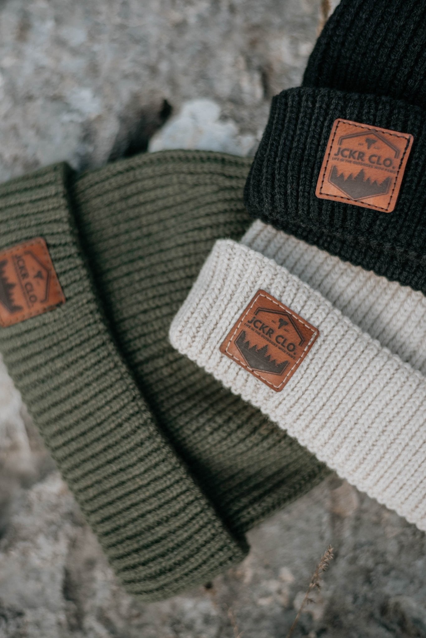 TEO • Fisherman Beanie with Leather Patch - variable | JCKR clothing