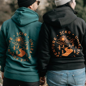 UNLEASH THE ADVENTURE • winter hoodie - variable | JCKR clothing